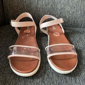 MIA Women's Clear/ Ankle Strap Sandal